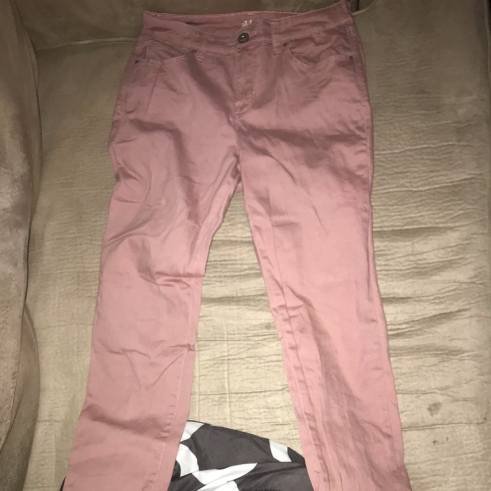 Blush Pink Skinny Pants